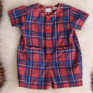 ☮️Vintage Baby Gap Tartan Plaid Jumper
